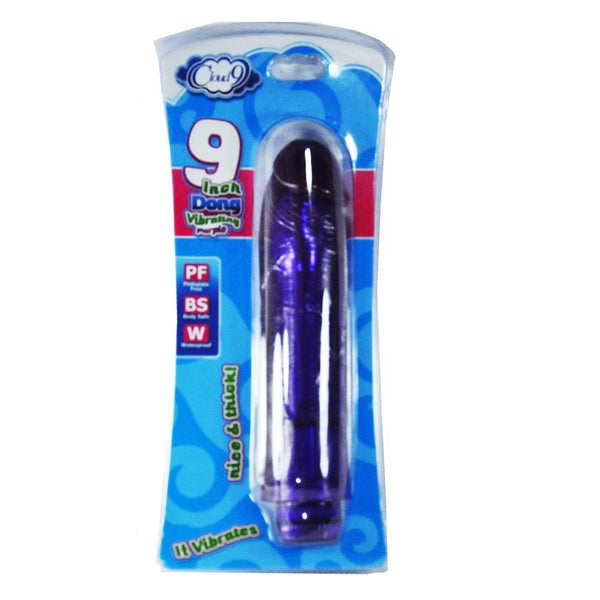 Cloud 9 - Dong Vibrating Purple 9 inch