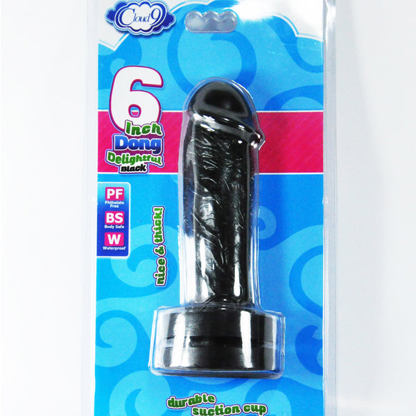 Cloud 9 - Delightful Dong 6 inch Black