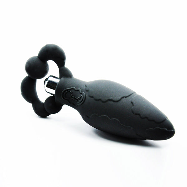 Cloud 9 - Silicone Pro Plug Large with Silver Vibe Black