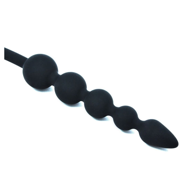 Cloud 9 - Tapered Silicone Anal Beads Black