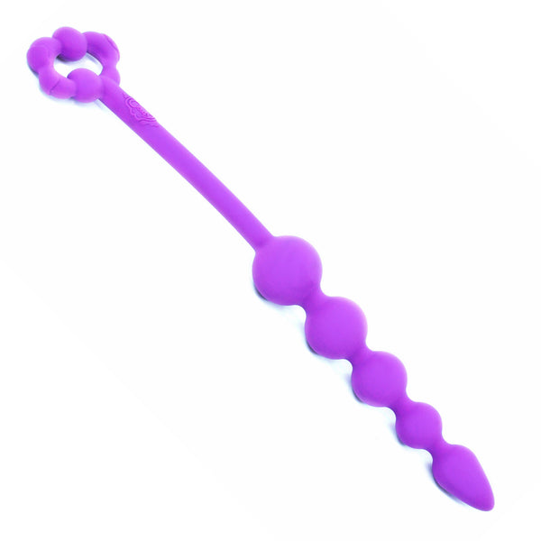 Cloud 9 - Tapered Silicone Anal Beads Purple