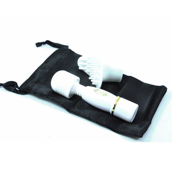 Cloud 9 - Pro Sensual Mini Wand with Bonus Tip & Travel Pouch White