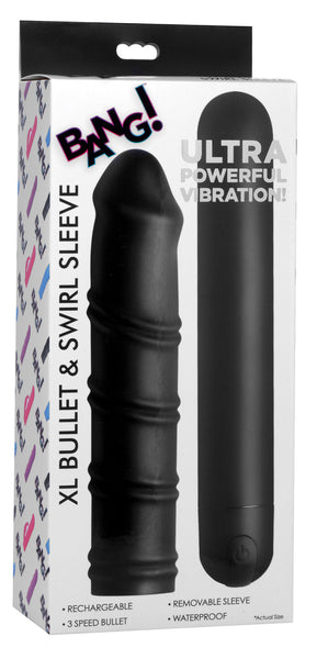 Xl Bullet and Swirl Sleeve - Black
