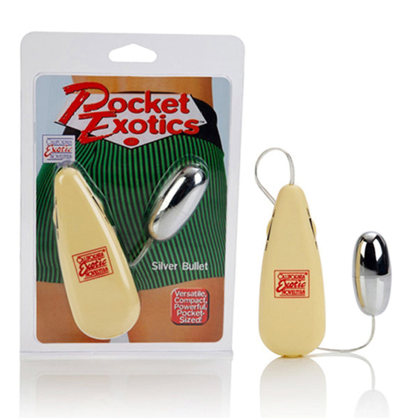 California Exotic Pocket Exotics Vibrating Silver Bullet