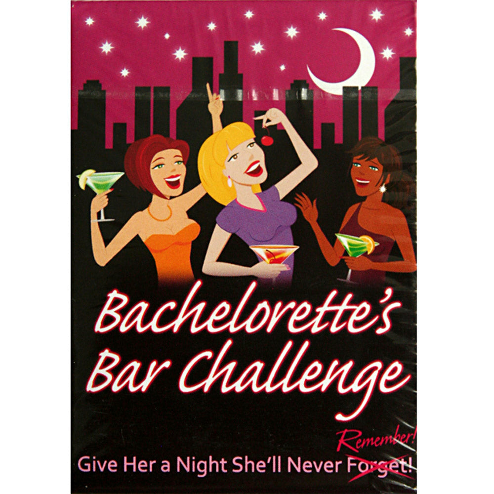 Bachelorette Bar Challenge Card Game