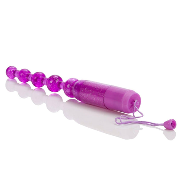 California Exotic Waterproof Vibrating Pleasure Beads - Purple