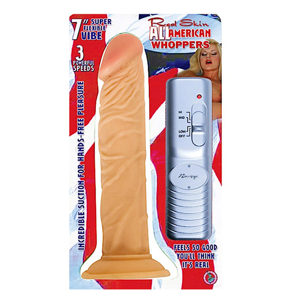 All American Whopper 7in Vibrating Dong
