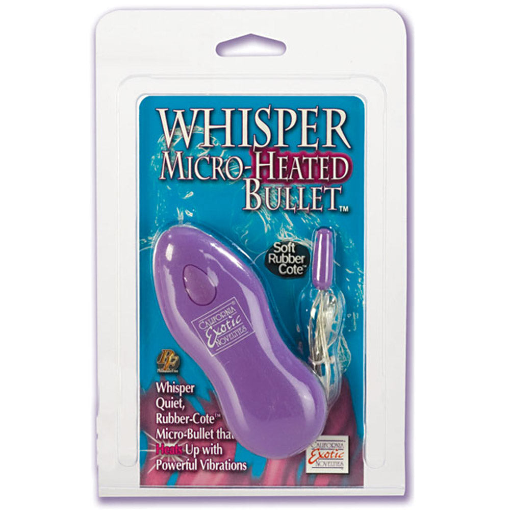 California Exotic Whisper Micro Heated Bullet Purple