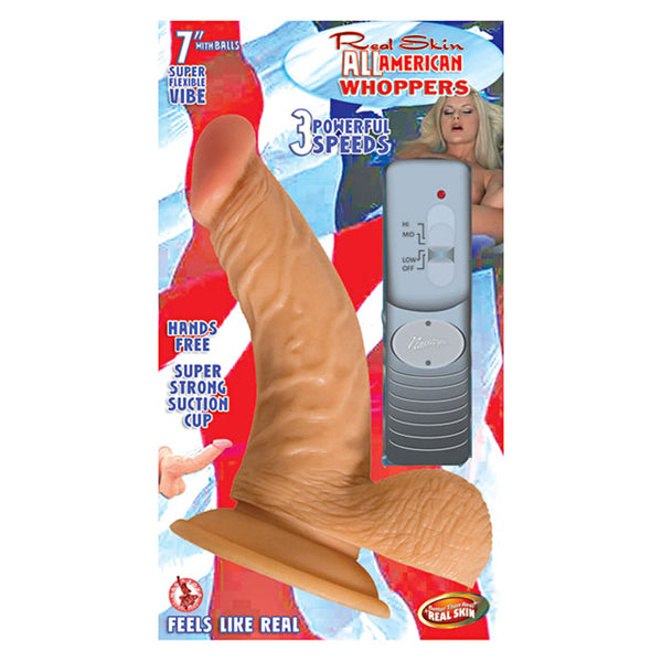 All American Whopper 7in Vib Dong with Balls