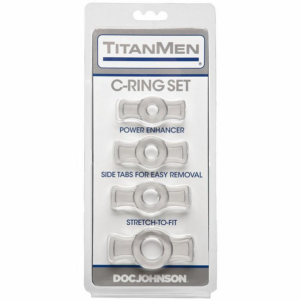 Titanmen Tools Cock Ring Set - Clear