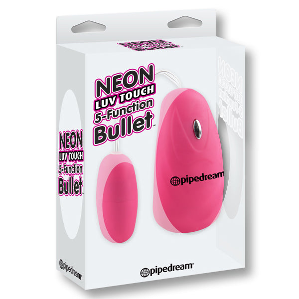 Pipe Dreams Neon Luv Touch 5 Function Bullet