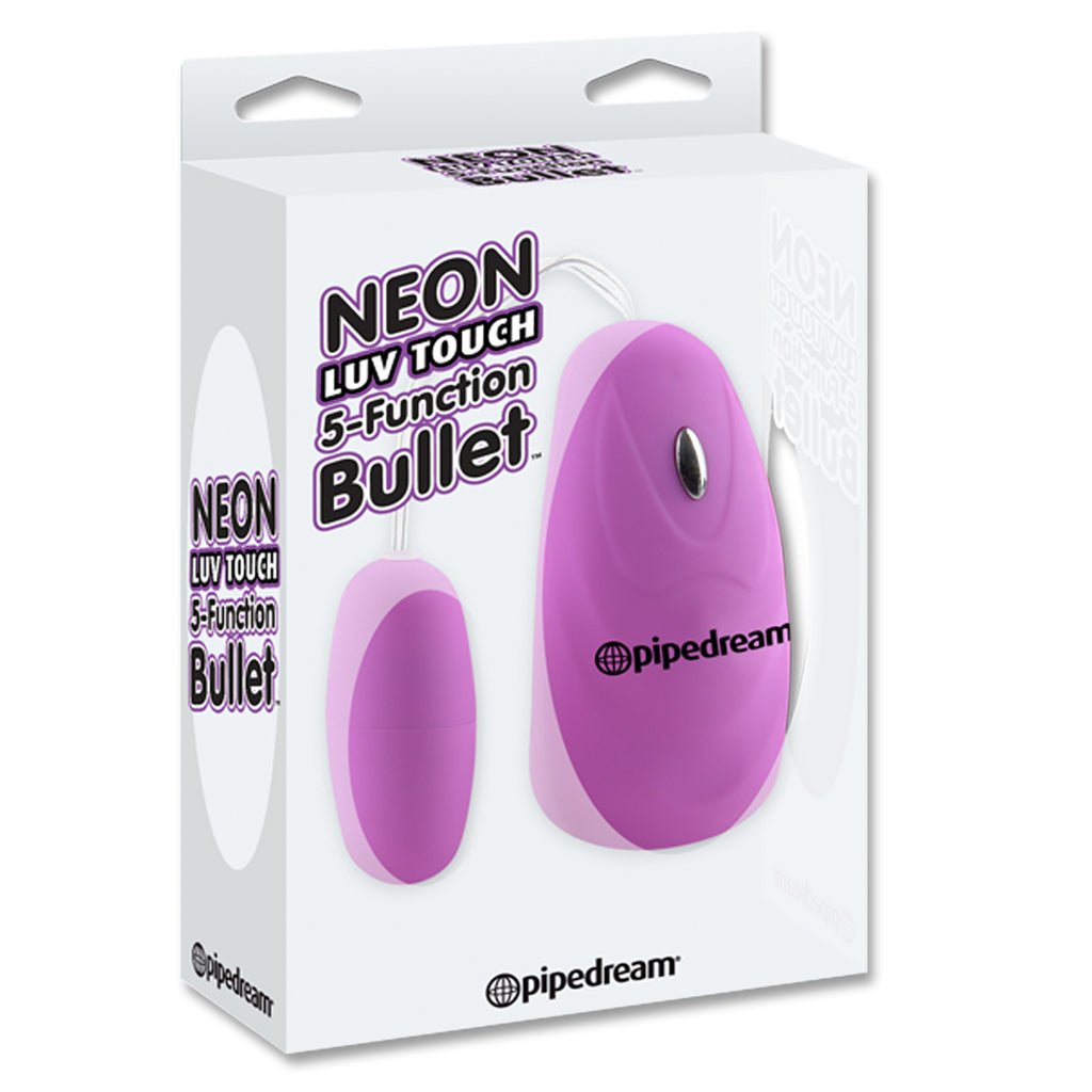 Pipe Dreams Neon Luv Touch 5 Function Bullet
