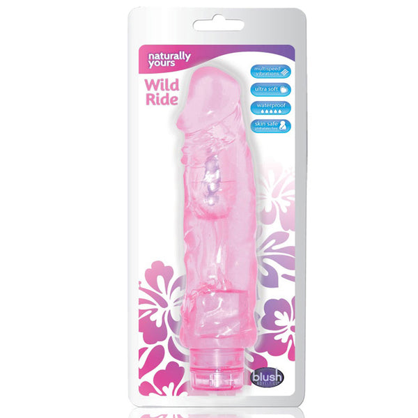 Blush Wild Ride Vibrating Dong (Pink)
