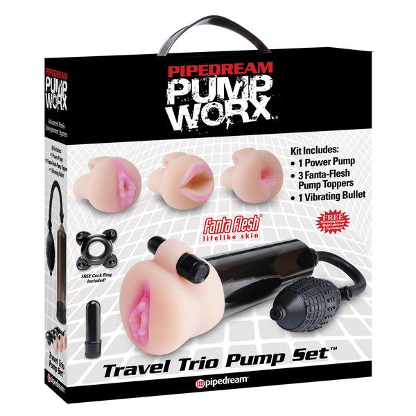 Pipe Dreams Pump Worx Travel Trio Pump Set