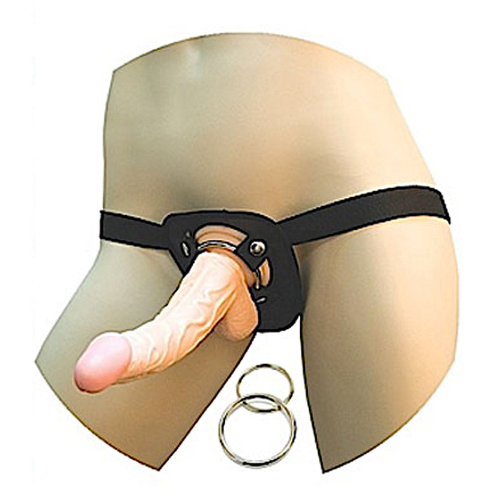 All American Whopper 8in Vib Dong with Harness