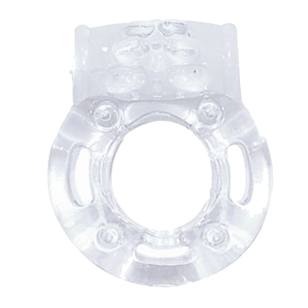 Macho Crystal Coll Cock Ring Vibrating Clear