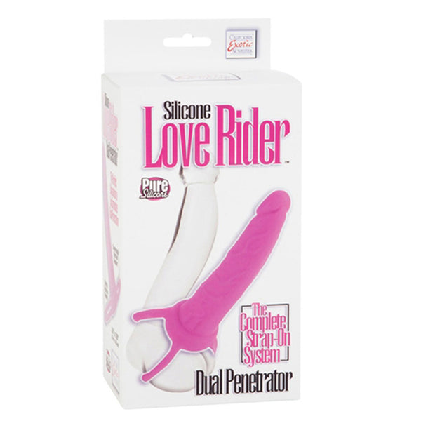 California Exotic Silicone Love Rider Dual Penetrator - Pink