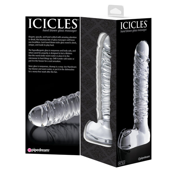 PipeDream Icicles No. 63 Hand Blown Glass Massager