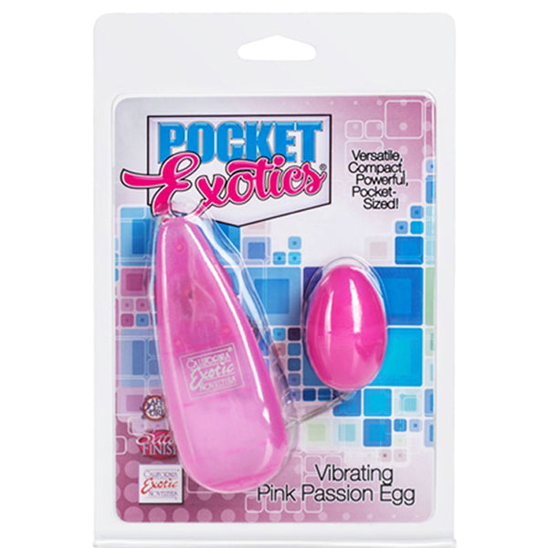 California Exotic Pocket Exotics Vibrating Pink Passion Egg
