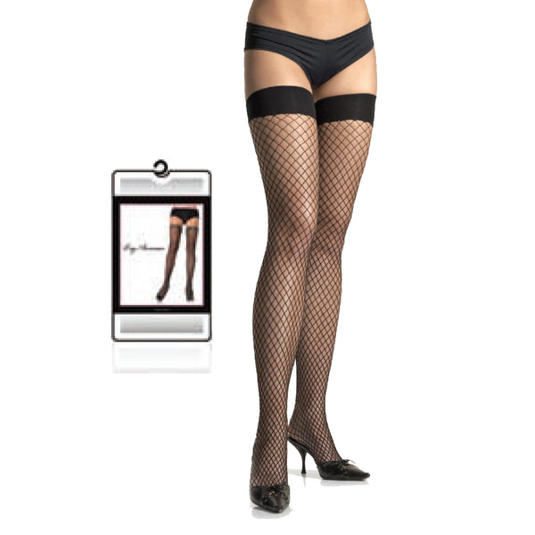 Lycra Industrial Fishnet Thigh High O/S