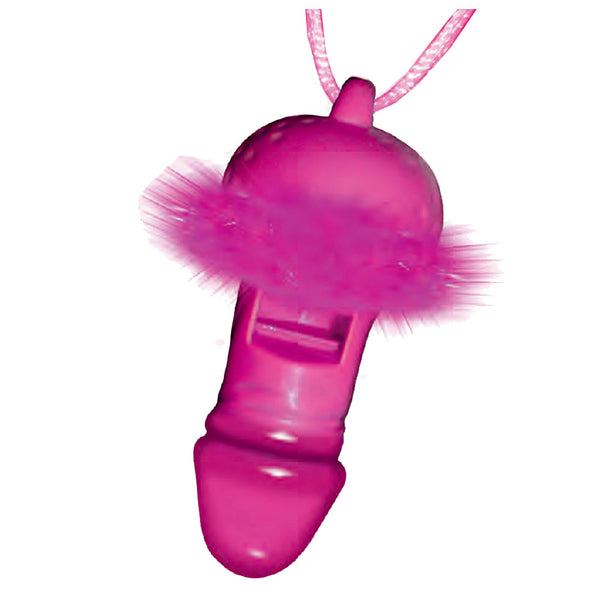 Blow Me Pink Pecker Whistle Necklace