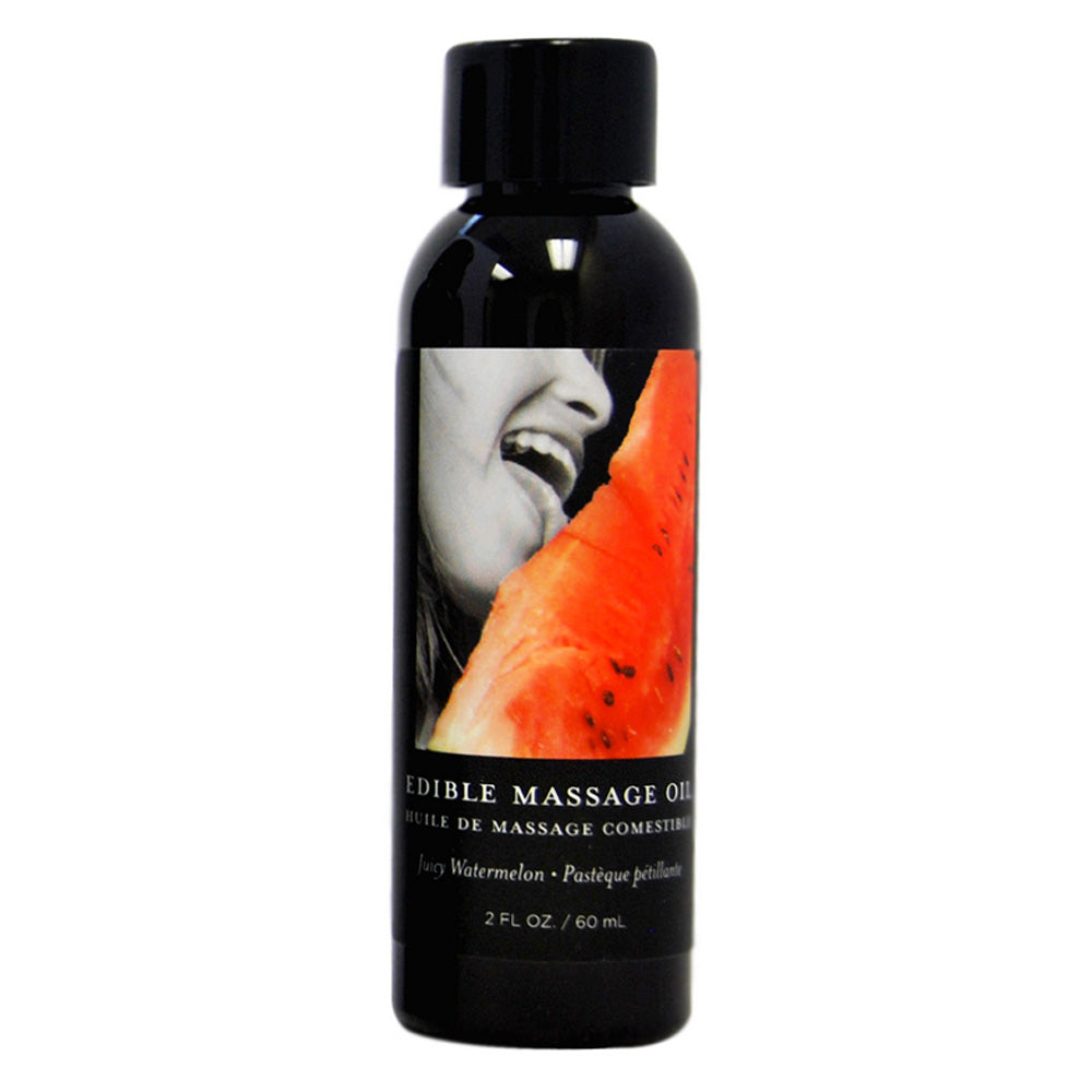 Earthly Body Edible Massage Oil Watermelon 2oz.