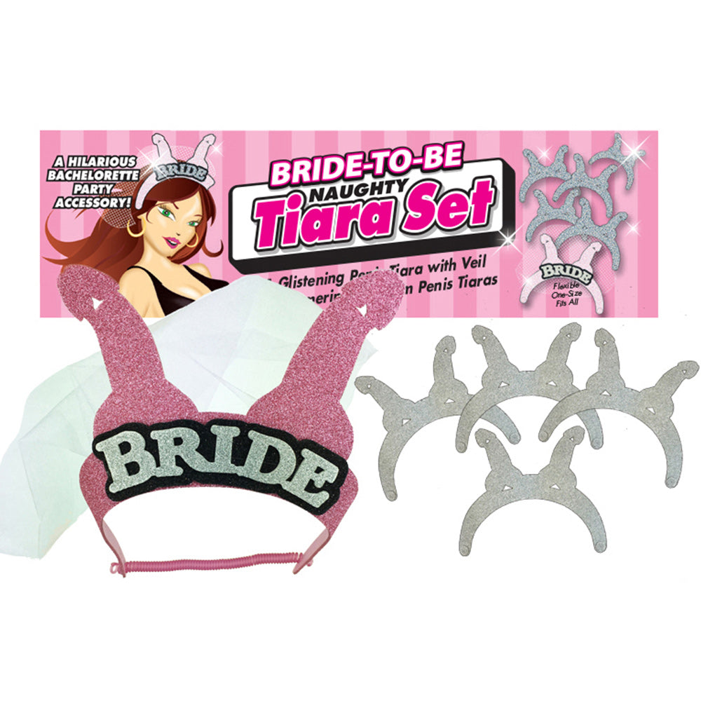 Bride-To-Be Naughty Bridal Tiara Set