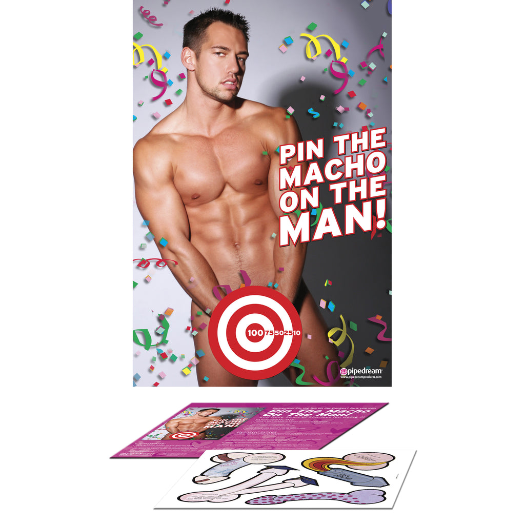 Pipe Dreams Bachelorette Party Favors Pin The Macho On The Man