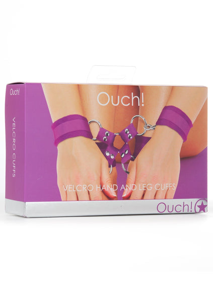 Velcro Hand And Leg Cuffs - Purple