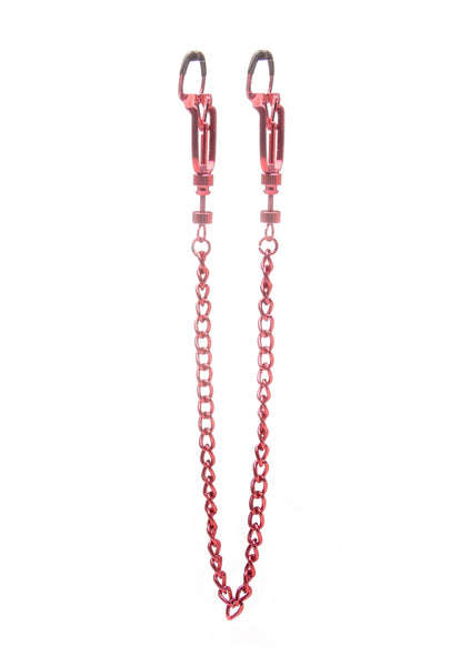 Helix Nipple Clamps - Red