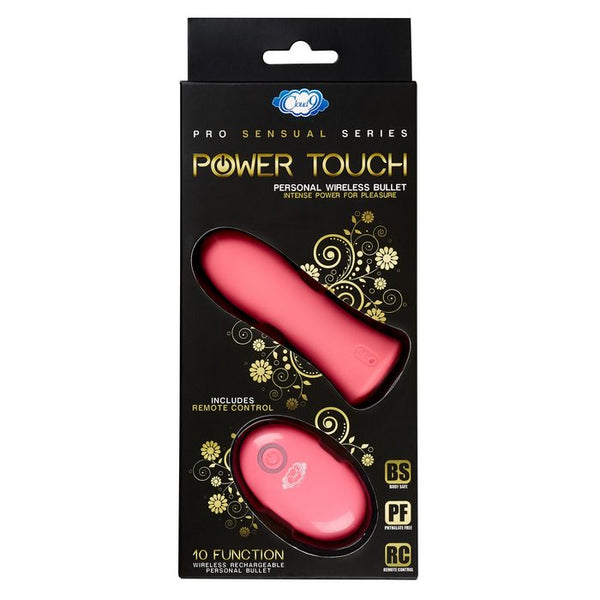 Cloud 9 - Pro Sensual Power Touch Bullet W/ Remote Control Pink