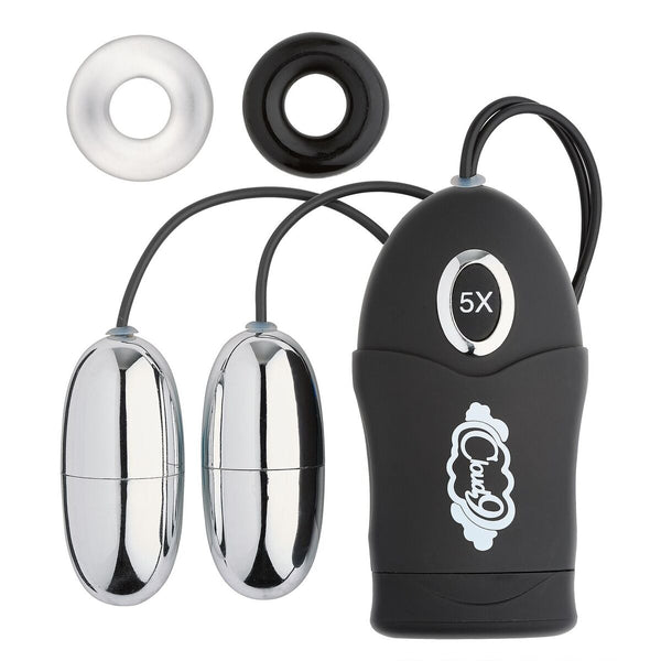 Cloud 9 - Dual Egg Vibrator Black