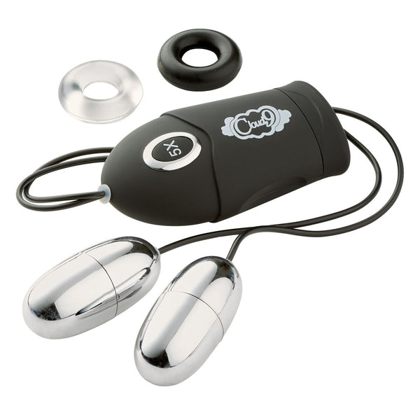 Cloud 9 - Dual Egg Vibrator Black