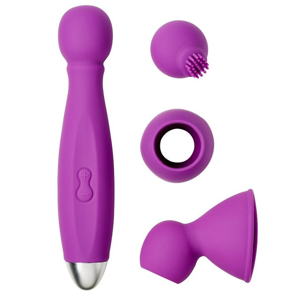 Cloud 9 - Health & Wellness Wand Kit 9 Function Flexible Head Purple