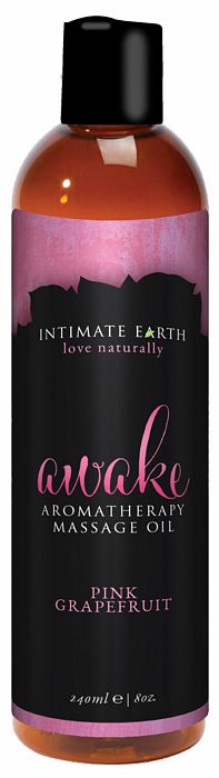 Intimate Earth Awake Massage Oil 8Oz
