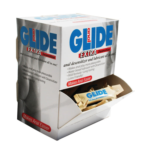 Anal Glide Extra Sample Packet - Box of 50