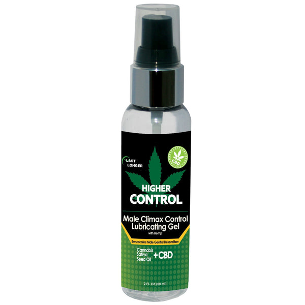 Higher Control Climax Control Gel for Men w/Hemp Seed Oil - 2 oz