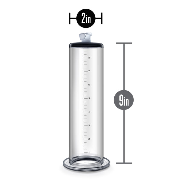 Performance  9 Inch X 2 Inch Penis Pump Cylinder   Clear