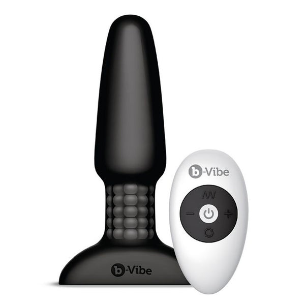 B Vibe Rimming Remote Anal Plug (Black)