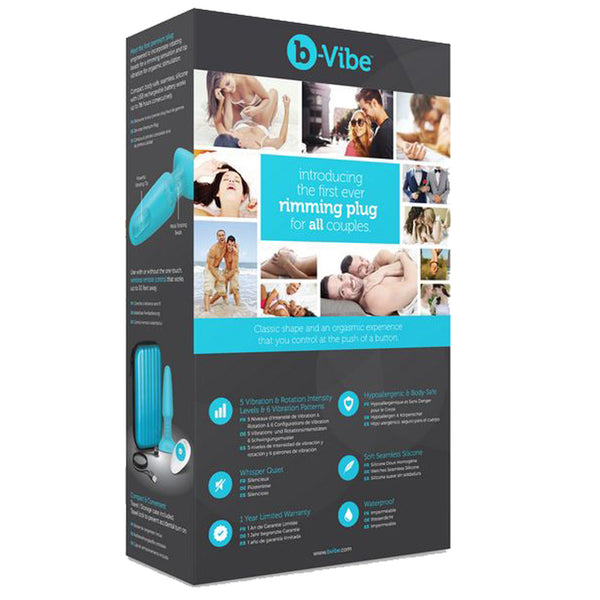 B Vibe Rimming Remote Anal Plug (Teal)