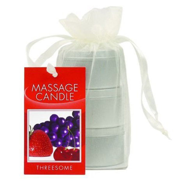 Earthly Body Edible Massage Candle Threesome 2oz