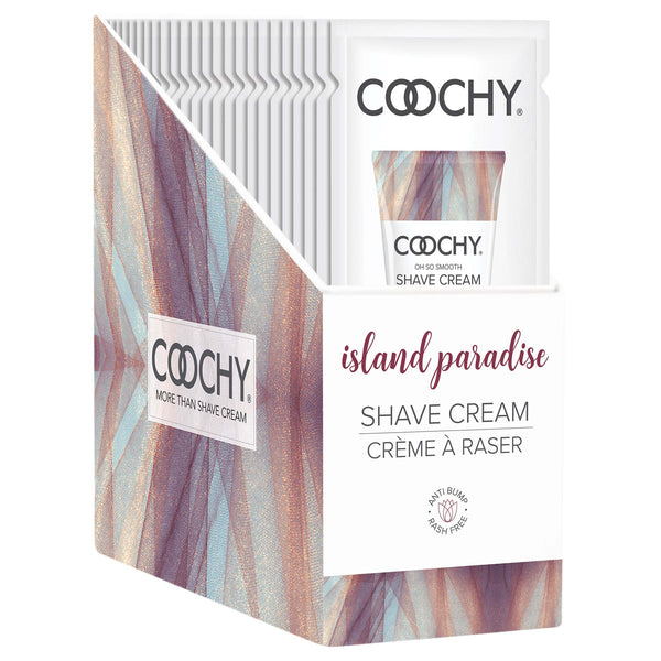 Coochy Shave Cream - Island Paradise - 15 ml Foils 24 Count Display