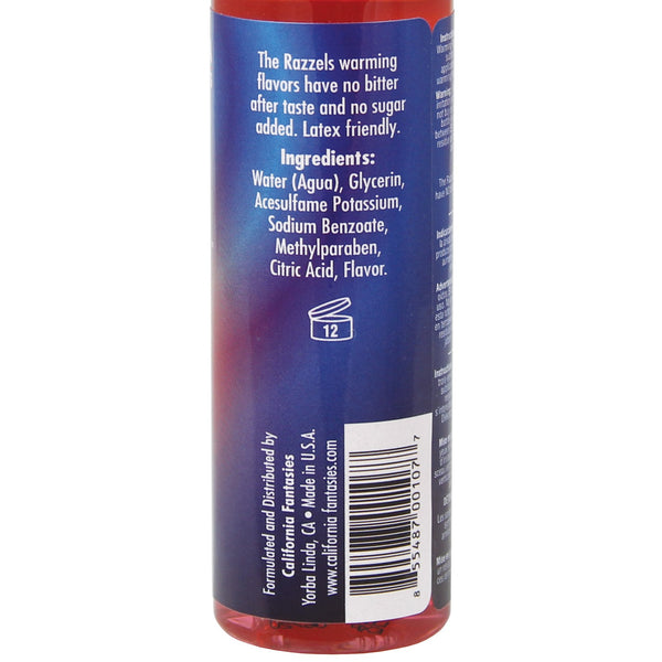 Razzels Warming Lubricant - 4 oz Kissable Cherry