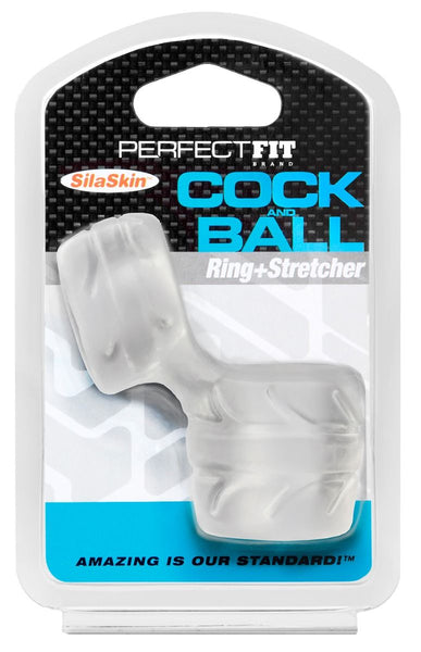 Perfect Fit SilaSkin Cock & Ball Ring - Clear