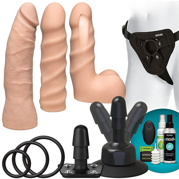 Vac-U-Lock - Vibrating Dual Density Starter Set - Vibrating With Wireless Remote