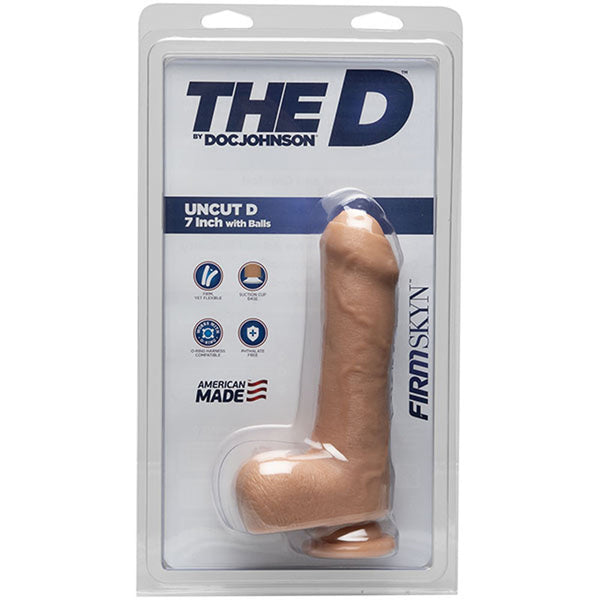 The D - Uncut D - 7 Inch With Balls - Firmskyn -  Vanilla