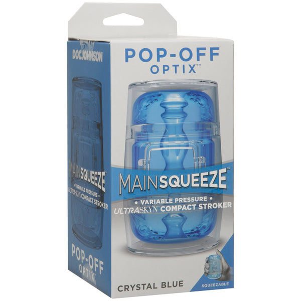 Main Squeeze - Pop-Off - Optix - Crystal Blue Stroker