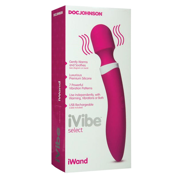 iVibe Select iWand Massager USB Rechargeable Color Pink - Doc Johnson