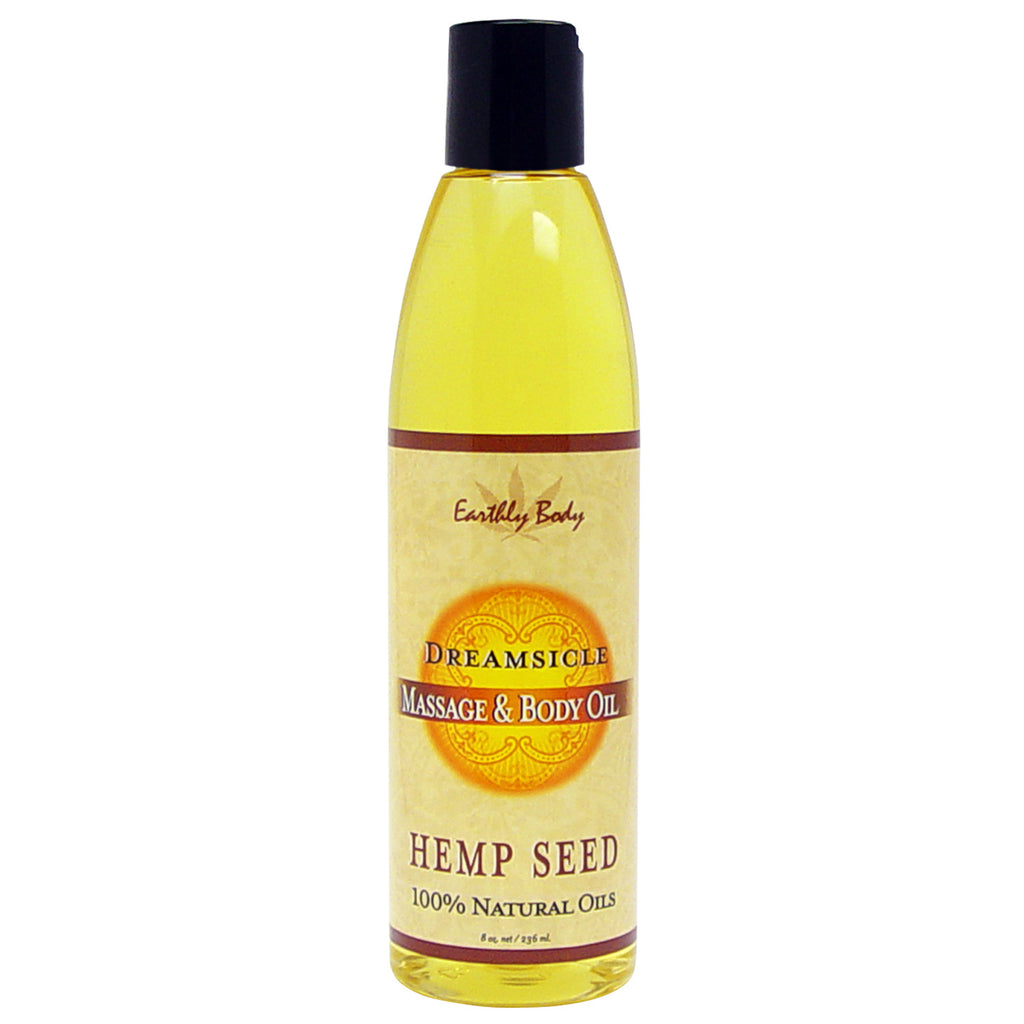 Earthly Body Massage And Body Oil Dreamsicle 8oz.