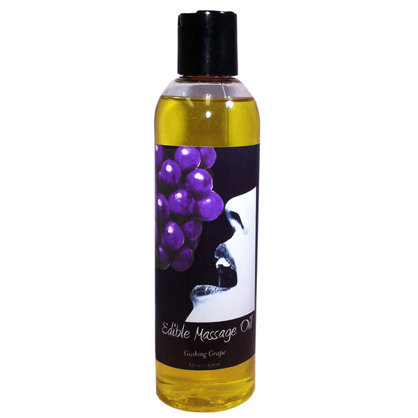 Earthly Body Edible Massage Oil Grape 8oz